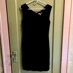 NWT Banana Republic Black Wool Sheath Dress Size 8